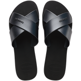 Women's Aqua Metallic Sandals