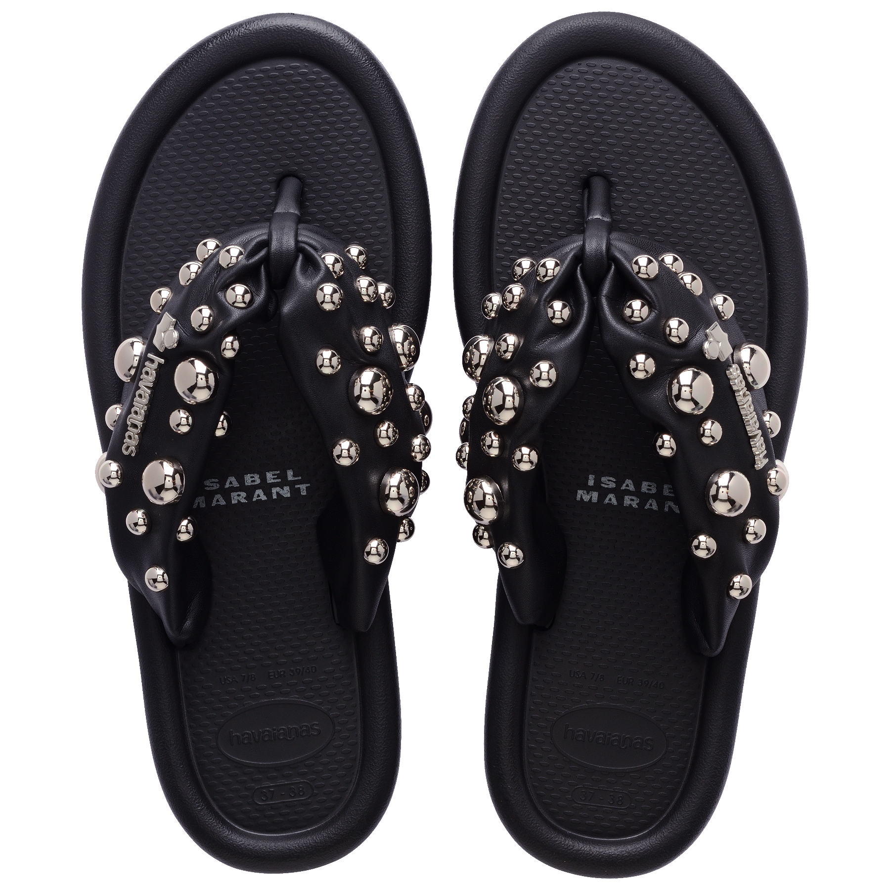 Women's Isabel Marant Maxi Puffed Studs Flip Flops